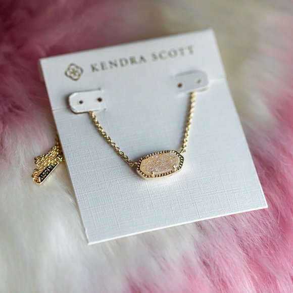 Kendra Scott Jewelry - Kendra Scott Gold ELISA Drusy Pendant Necklace